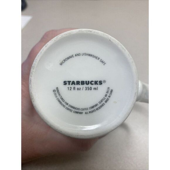 Retired Starbucks 2016 Valentine's Day  Coffee Cup Mug Heart Arrow Design 12‎ oz - Picture 4 of 4